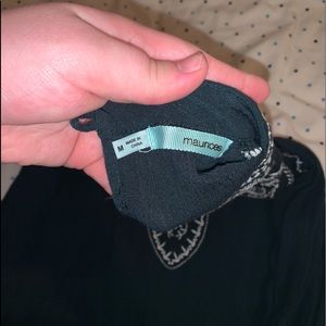 Maurices off the shoulder dress shirt